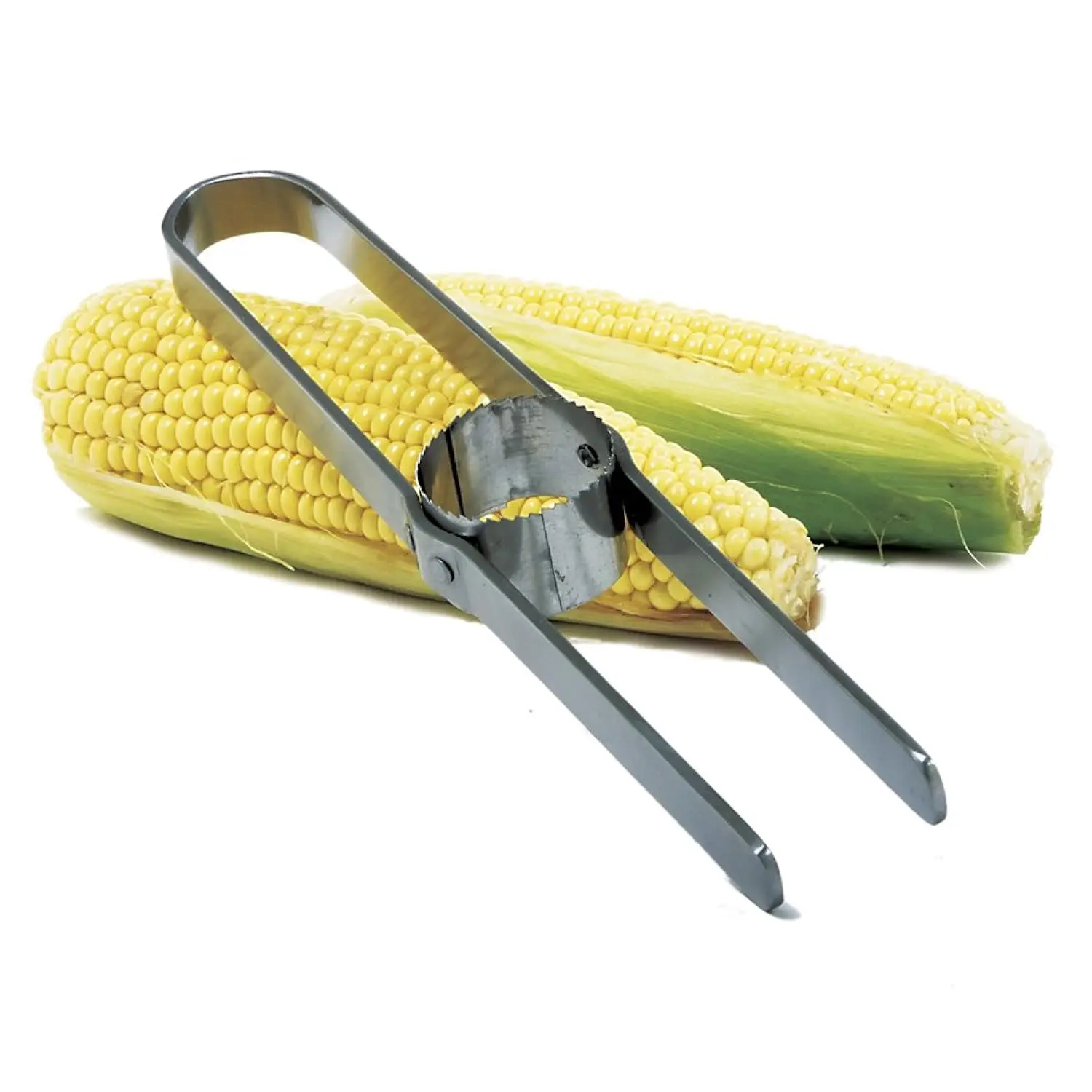 Stainless Steel Deluxe Corn Cutter, Silver