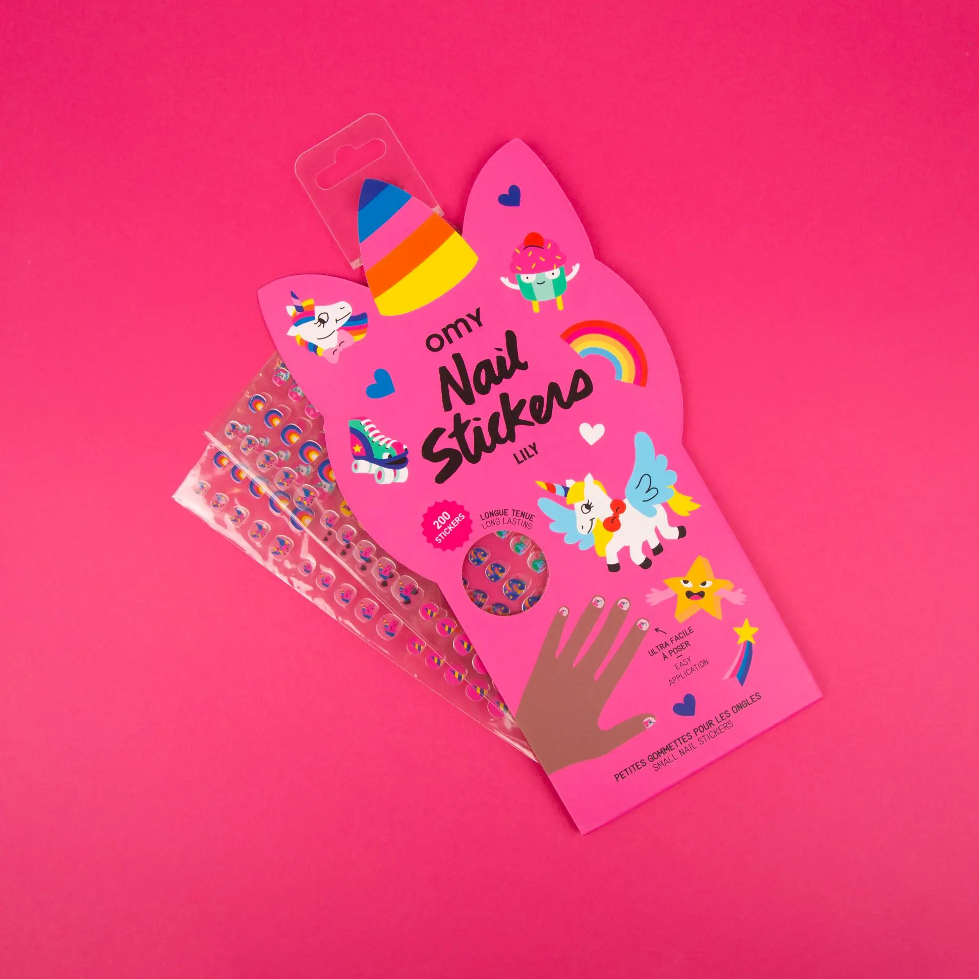 Kids' Unicorn Nail Art Kit, Cute Nail Stickers for DIY Scrapbooking & Stamping Toys