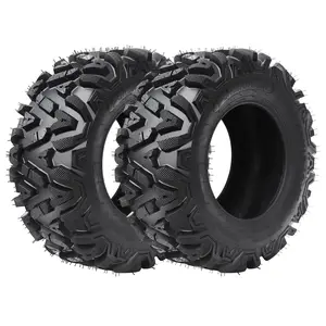24x8-12 ATV/UTV Tires Sand Off-Road Tires 24x8-12, All Terrain 20mm Tread Depth 24x8x12, 6 PR,Set of 2 ATV Tires, Tubeless