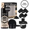 Hair Building Fibers with Spray for Men Hair Thickening Powder Natural Look Professional Hair Styling Texture Powder for Haircare(Black)