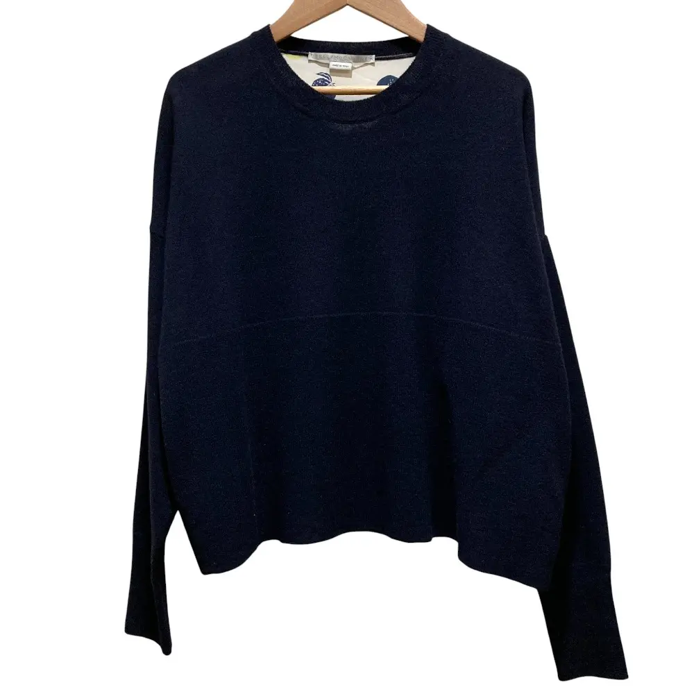 Pre-owned Stella McCartney Wool Small Leather Goods Silk Sweater