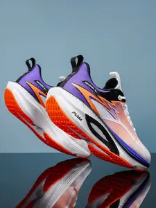 New Colorblock Carbon Plate Running Shoes, Men's Mesh Breathable Cushioned Training Shoes, Professional Marathon Sports Shoes, Casual Fashion Sneakers, Workout Sneakers