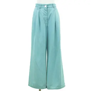 Pre-owned CHANEL Cotton Small Leather Goods Denim Pants