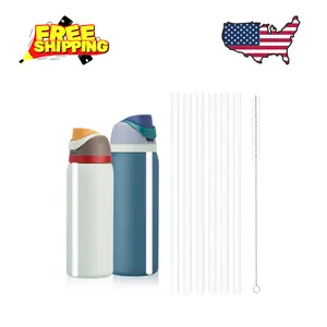 Straw Replacement for Owala Water Bottle 24 oz 32 oz with 1 Cleaner Brush