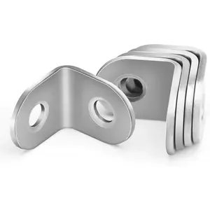 30/60/120 L-Type Angle Brackets, Stainless Steel Bracket, 90 Degree Right Angle Fasteners, Furniture Stabilizer Clips, Durable & Secure Joining Solutions