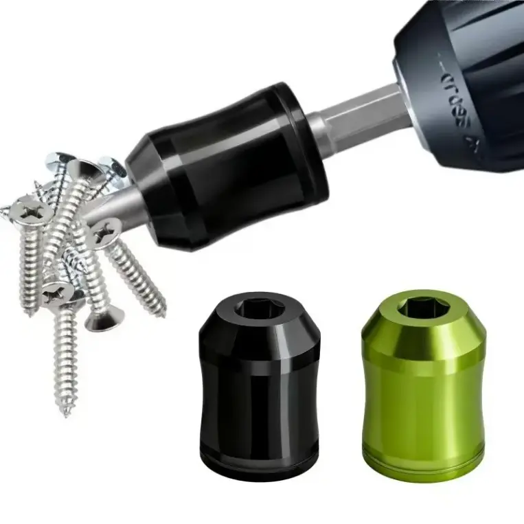 Strong Magnetic Screw Ring: 1/4 Inch/ 6.35 mm Universal Magnetic Screw Holder - Removable Magnetic Screwdriver Drill Bit Holder for Hex Screwdriver and Power Bits
