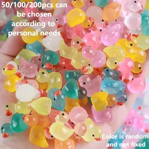 Mini Glow-In-The-Dark Duck/kapibara Resin Decorations, DIY Garden Accessories, Party Gifts, Home & Indoor Decor, Random Colors