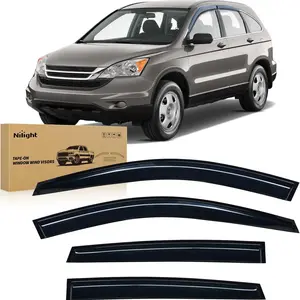 Nilight Window Visors for Honda CR-V(CRV) 2007 2008 2009 2010 2011, Out-Channel Window Wind Deflectors Rain Guards -4PCS, Window Rain Guard summervibes Car Vehicle