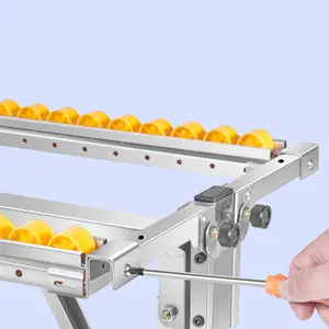 Ball Bearing Roller Stands for Woodworking, Conveyor Support Legs, Adjustable Height Conveyor Supports, Pulley Conveyor System Bracket, Roller Stand for Table Saw