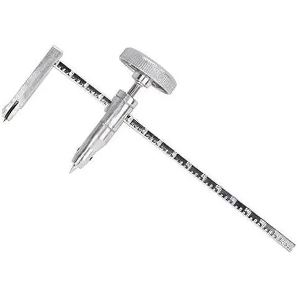 Drywall Circle  - 16" Diameter  Tool - Easy side to side diameter adjustment - Sturdy metal construction with   for clean circles