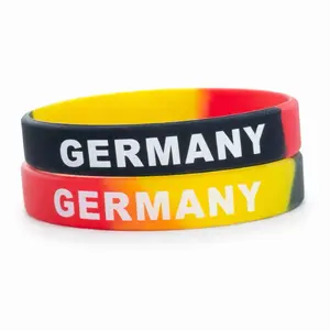 Germany Pride Silicone Wristbands - World Cup Football - Soccer - Mundial Futbol Fans