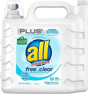 Liquid Laundry Detergent, Free Clear for Sensitive Skin, (Free Clear, 237 Fluid Ounces)