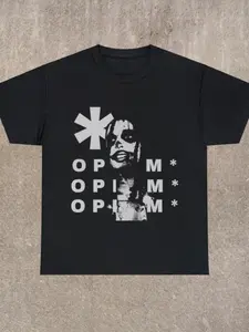 Opium T-shirt - Y2k Streetwear - Vintage Style - Unisex - Classic Fit - Trendy Graphic Tee Y2k Tops Underwear Crewneck Menswear Shortsleeve Clothing