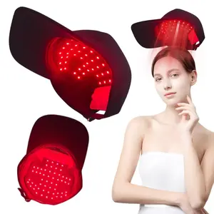 and Blue Light Hair Care Cap with LED Rechargeable Light Relaxation Hat, Massage Device with Lithium Battery, 5v/1a Power