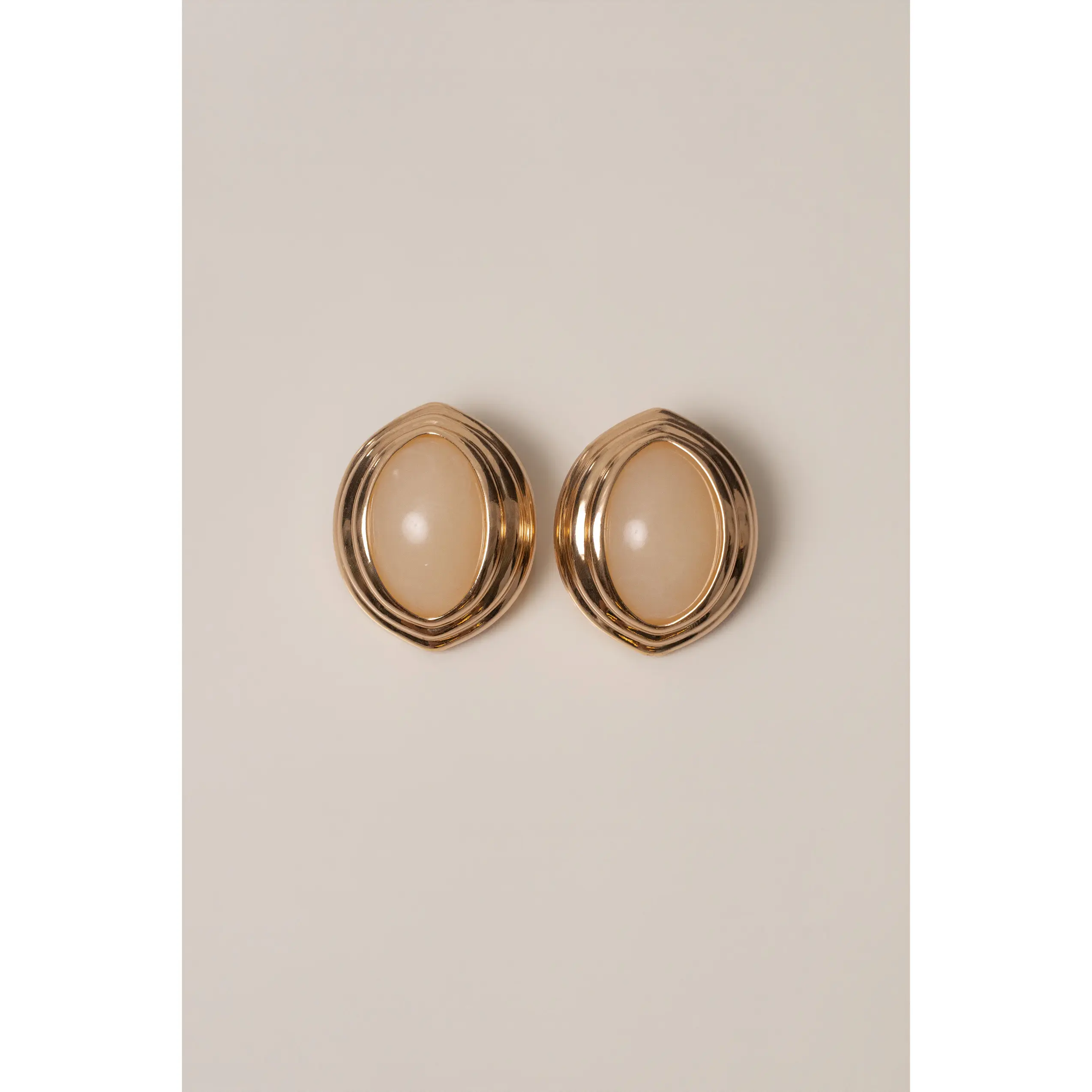Ivory Inner Glow Stone Earrings