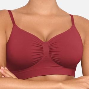FeelinGirl #live1 Women's Wireless Bra Comfort up to 44DD No Padding No Underwire Unlined Cami Bra Seamless Sports Bra for Everyday Wear Breathable and Stretchy Springtok