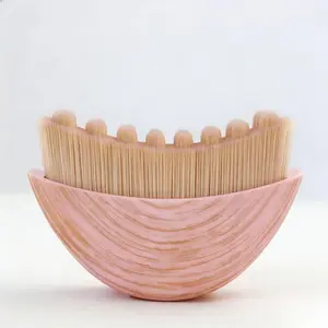 2026 New Sensitive Skin Lymph Facial Massage Brush, Lymphatic Drainage Tool, Suitable for Lymphedema and Edema, Oval Bristles Manual Skincare, Pain-Free Design