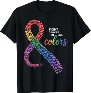 100% Cotton Cancer Sucks in Every Color Fighter Fight Support The Cancer T-Shirt