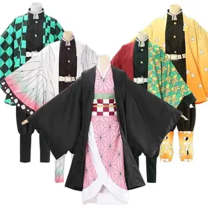 Demon Slayer Anime Cartoon Cosplay pour enfants, Tanjiro Nezuko, ShISA, Bu Kostuum, 10/2026 Anse, Halloween Kostuum Kerstcadeaus