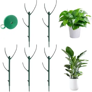 5 Pack Stackable  Support Stakes, Stackable Monstera  Support Stakes for Indoor Outdoor , Stem Holder Structures Frame,  Sticks for Vine  Stem Stabilization