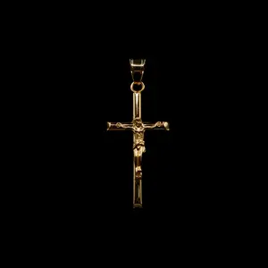 Jesus Cross Pendant Gold