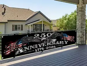 America 250th Anniversary Banner, We The People Patriotic Flag, Banner Decor, Hodiday Banner