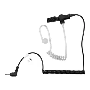 2.5mm Listen Only Intrinsically Safe Made in the USA OTTO Radio Earpiece Clear Tube - EF Johnson, Harris, M/A Com, Otto, Tait - Connects To Speaker Mic