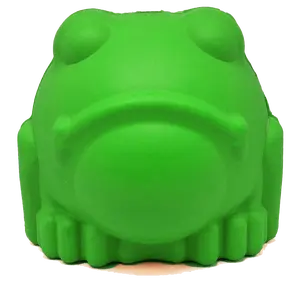 Bull Frog eDispenser Durable Rubber Chew Toy & Treat Dispenser Large 30-60 lbs FDA Compliant Non Toxic Biodegradable Made in USA