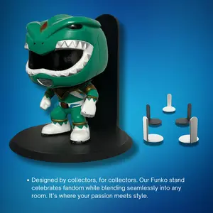 Collectible Figure Display Stand | 4.41" x 4" Premium Display Base (White)