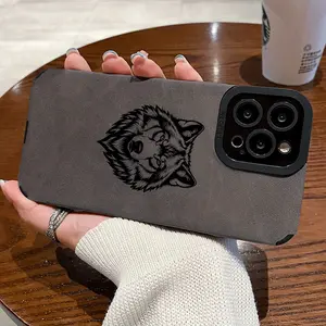 Fashionable design with a cool wolf head pattern phone case, suitable for iPhone 17/16/15/14/13/12/11 ProMax/Pro/Plus