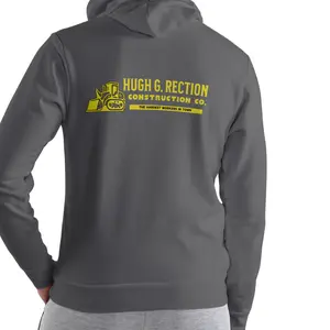 Hugh G Rection Construction Company HOODIE, The Hardest Workers in Town funny Hoodie Unisex Cotton blend