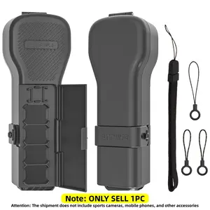 DJI Osmo Pocket 4 / 3 Carrying Case, Protective Hard Shell with Built in Filter Storage, Silicone Pad Shockproof Cover for Osmo Pocket 4/3 Camera, Travel & Daily Use