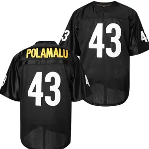 Troy Polamalu Pittsburgh Custom Black Football Jersey