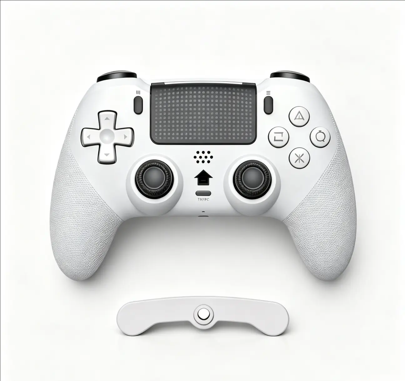 Anti-drift PS5 professional wireless game controller, compatible with the PlayStation 5 console, supports dual vibration, motion control, customizable button programming, equipped with a fast-charging 1000 mAh battery, touchpad, Bluetooth 5.0, and a built
