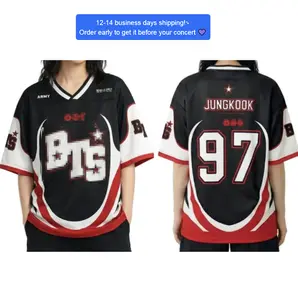 Custom Bangtan World Tour 2026 Jersey, Kpop Style Football Shirt, Personalized Name Number, Concert Outfit, Fan Merch Gift for Her Him Women Men