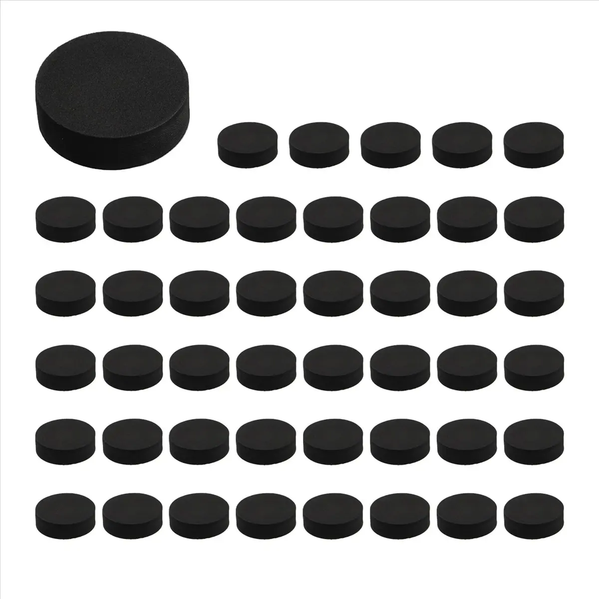48Pcs Plant Pot Feet Risers Natural Rubber Flower Pot Mat Invisible Pot Feet for Heavy Outdoor Plants, Flower Pots
