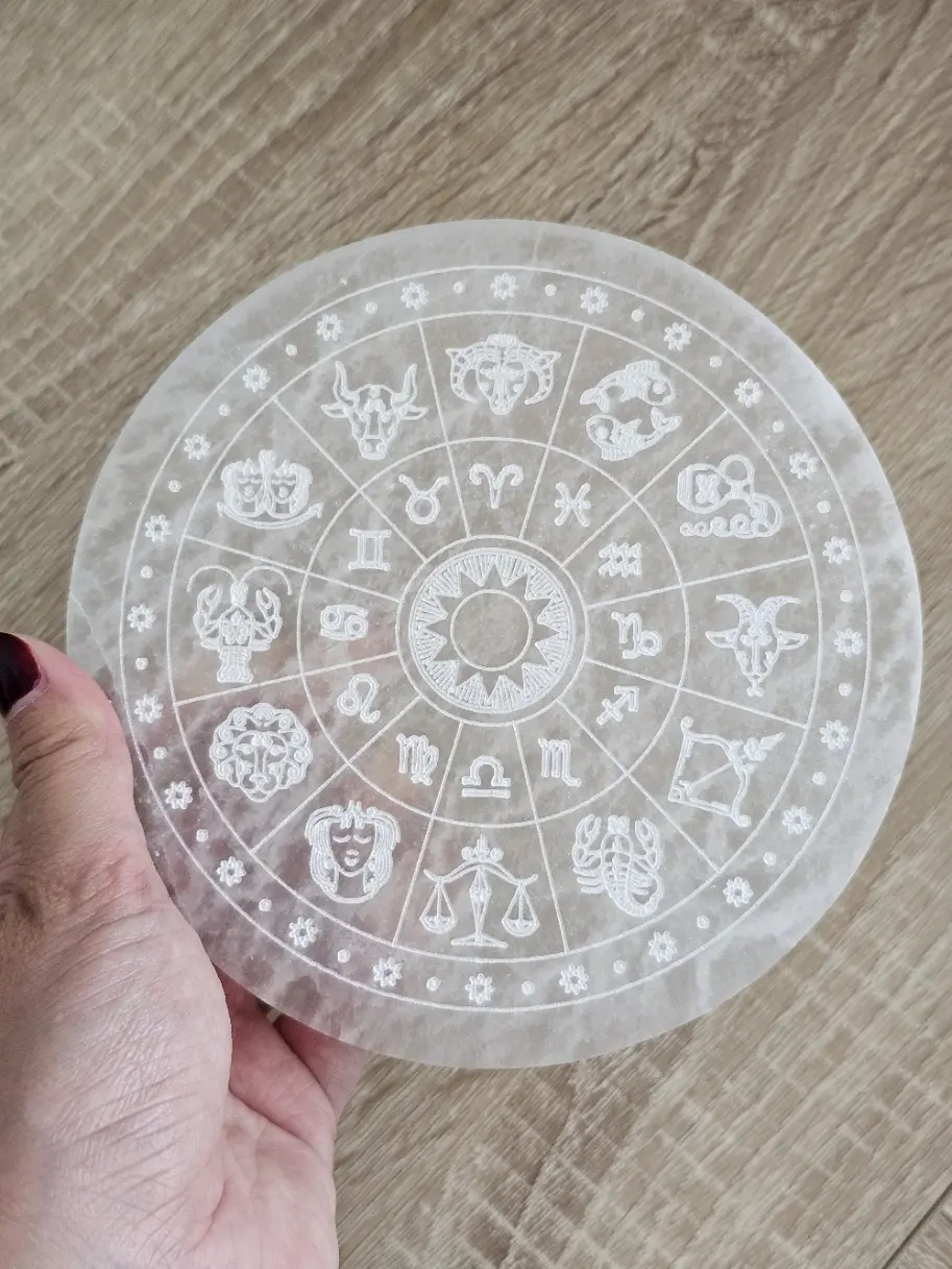Selenite Crystal Charging Plate for Cleansing and Recharging Crystals