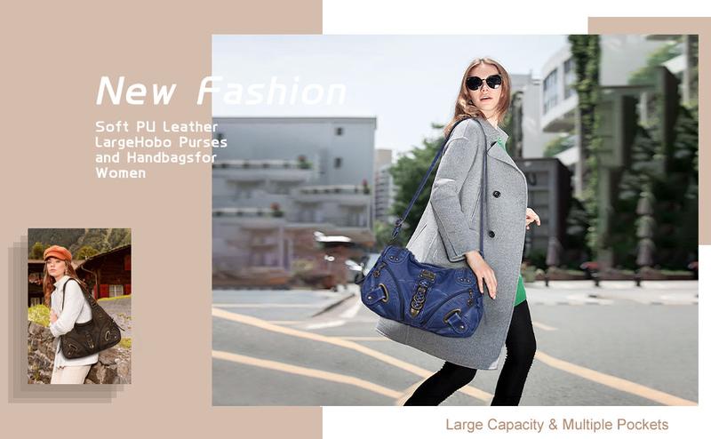 Angelkiss Hobo Purses and handbags for Women Satchel Handbag Women Purses Large Daily Shoulder Bags