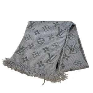 Pre-owned Louis Vuitton Wool Small Leather Goods Echarpe Logomania Silk Scarf