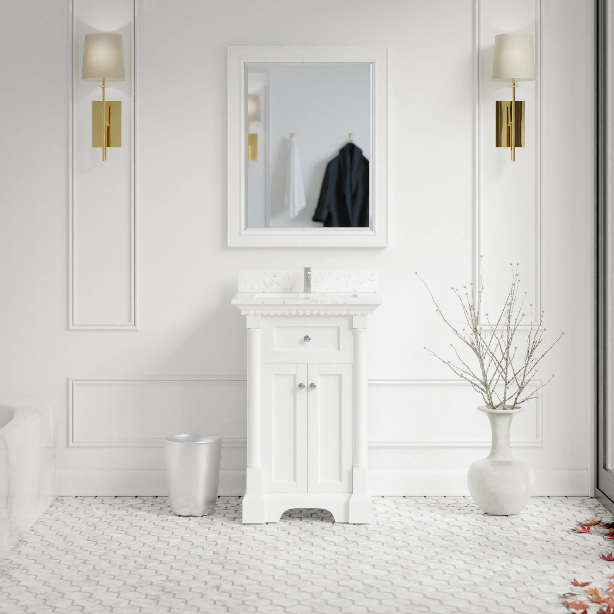 Sydney 20-inch Vanity with Engineered Marble Top