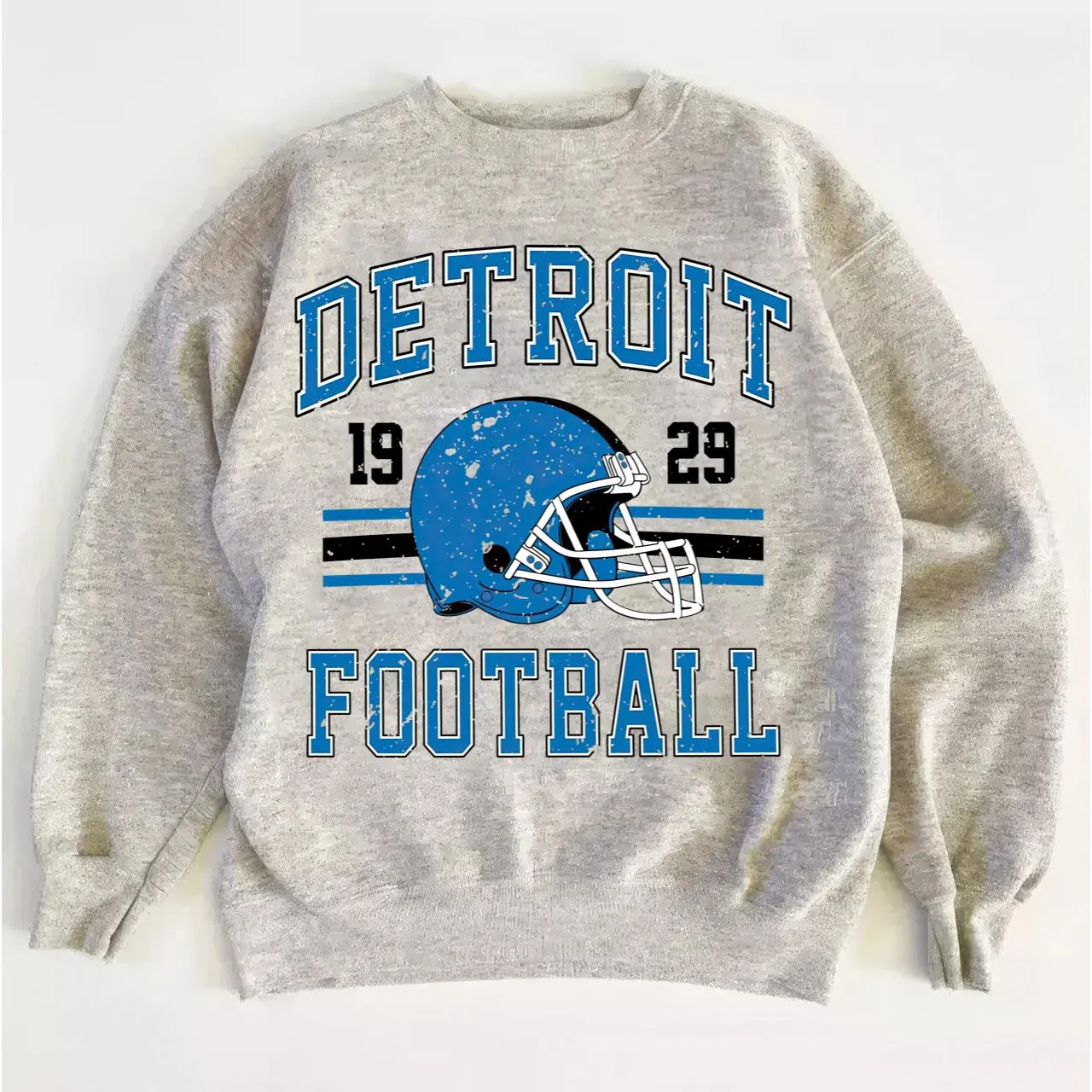 Detroit Vintage Football Sweatshirt, Retro Crewneck for Football Fans