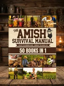 The Complete Amish Survival Manual – Off-Grid Living, Homesteading, Herbal Remedies, Food Preservation, Canning, Emergency Preparedness & Self-Sufficiency Guide