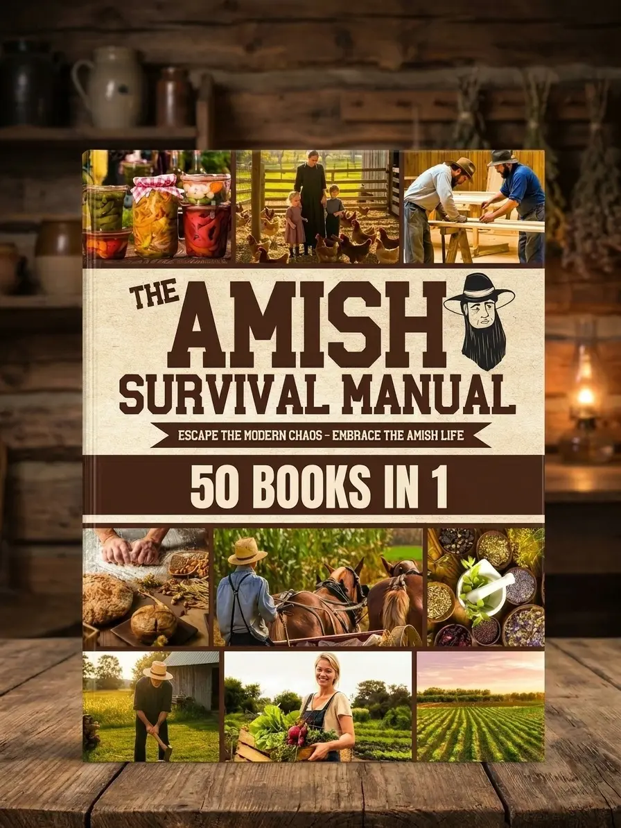 The Complete Amish Survival Manual – Off-Grid Living, Homesteading, Herbal Remedies, Food Preservation, Canning, Emergency Preparedness & Self-Sufficiency Guide