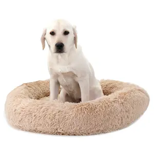 Zeny Faux Fur Cuddler Round Shaped Bed - Soft Calming Pet Bed with Cute Look, Detachable Design, Joint Relief for Dogs and Cats, Machine Washable