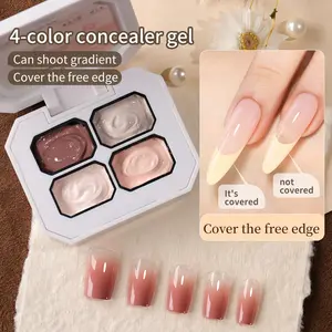 Concealer Pad Glue a new nail art concealer multi-functional pat glue, which can be used for gradient blending and painting LED Light Therapy Leave-in Gel High Saturation Color Shiny Luster Strong and Long-lasting Used for nail DIY art design