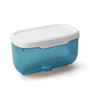 Wall-mounted toilet paper holder with drawer - Toilet paper box, suitable for bathroom organization and storage