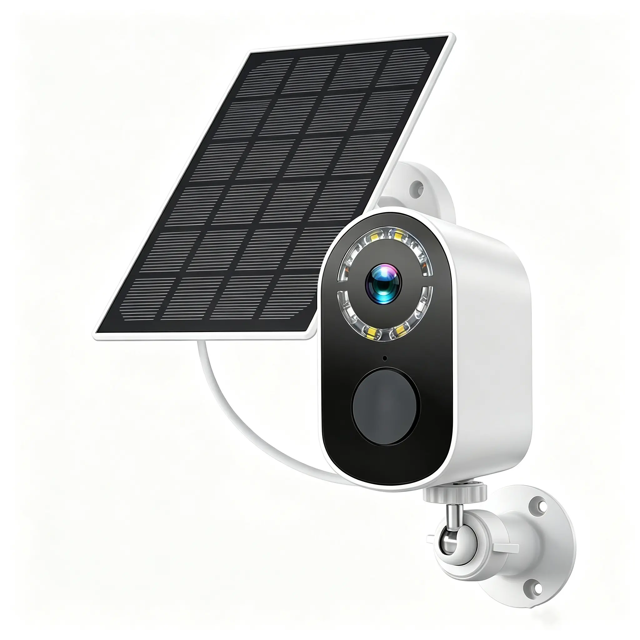 Solar Security Cameras(Can also be used in winter), 4MP Wi-Fi Home Monitoring Cameras, Easy Installation,Night Vision, Remote Viewing, Infrared Dual Spotlights, 2-Way Audio, Cloud Storage, Indoor/Outdoor Use