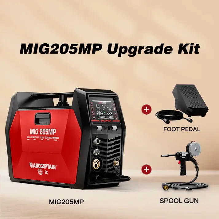 MIG205MP+Foot Pedal+Spool GUN