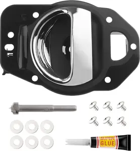 Inner Door Handle Front/Rear Driver Left Side Fits for 2006 2007 2008 2009 2010 2011 for Chevy HHR Includes Hardware 25812196 80369