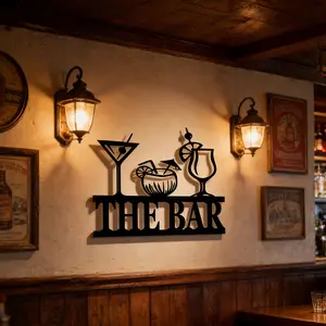 Vintage Metal Wall Art, Bar Sign, Wall Decor for Home Kitchen Bar, Wall Hanging Decor, Home Decor, Room Decor, Kitchen Decor, Vintage Plaque Decor, Home Decoration